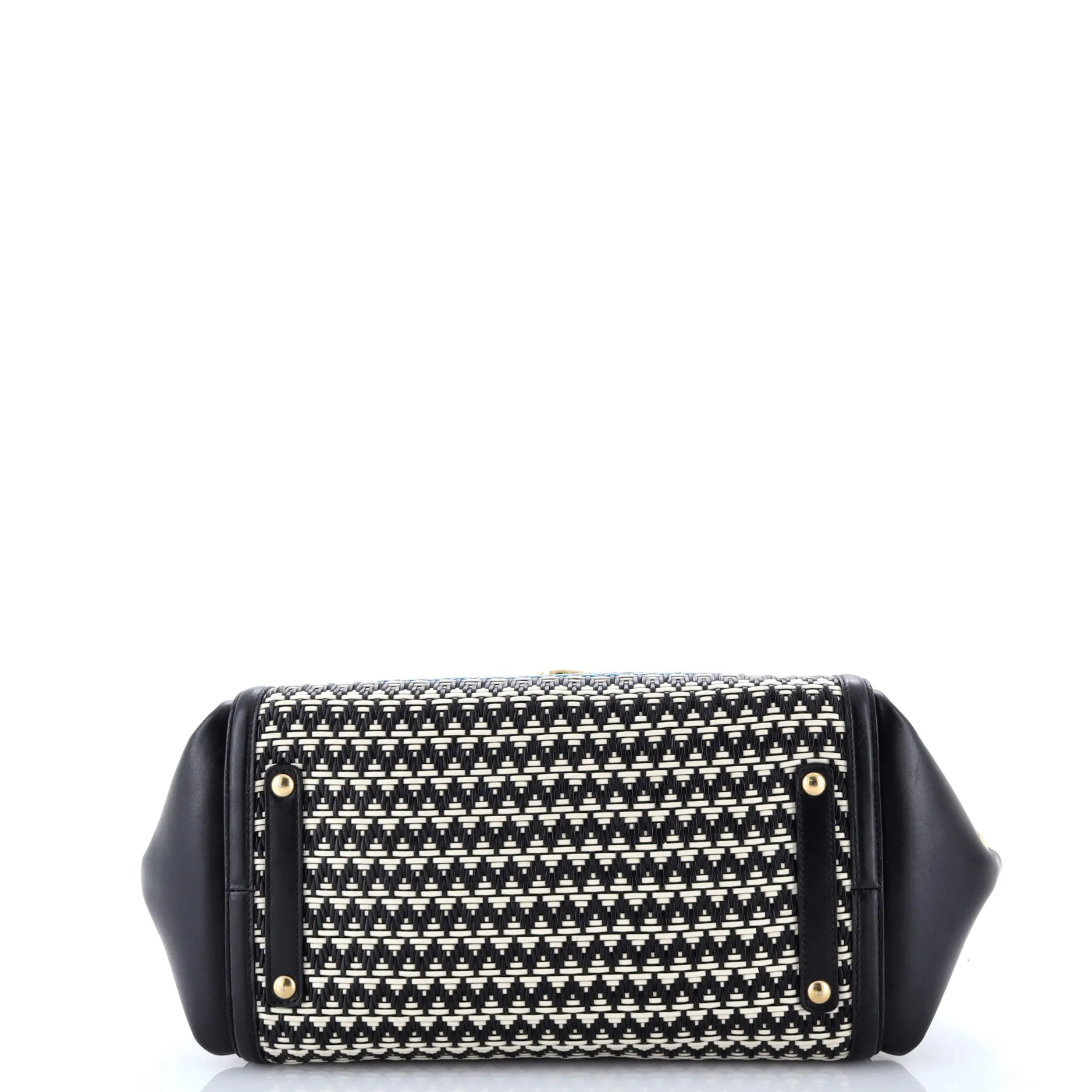 Pre-Loved Ferragamo Sofia Satchel Multicolor Woven Leather Medium sold by Zulily product image thumbnail 4