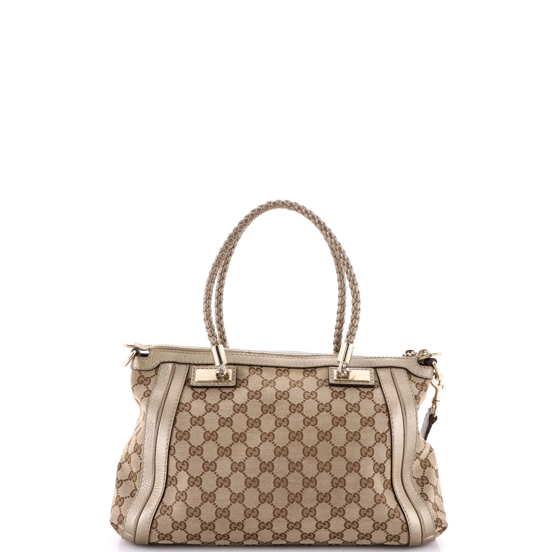 Pre-Loved Gucci Bella Convertible Top Handle Bag GG Canvas Small sold by Zulily product image thumbnail 3
