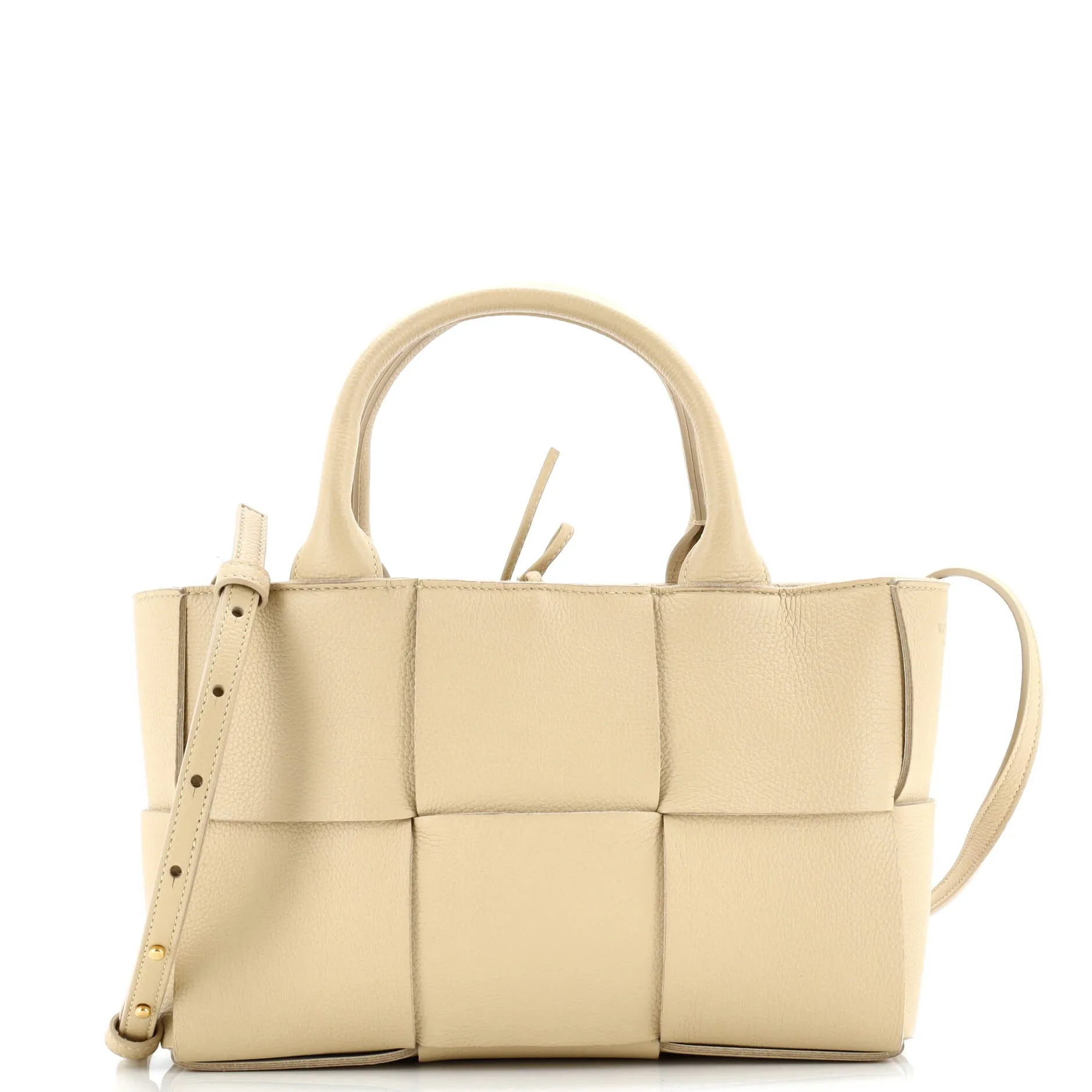 Pre-Loved Bottega Veneta Arco Tote Maxi Intrecciato Leather Mini sold by Zulily
