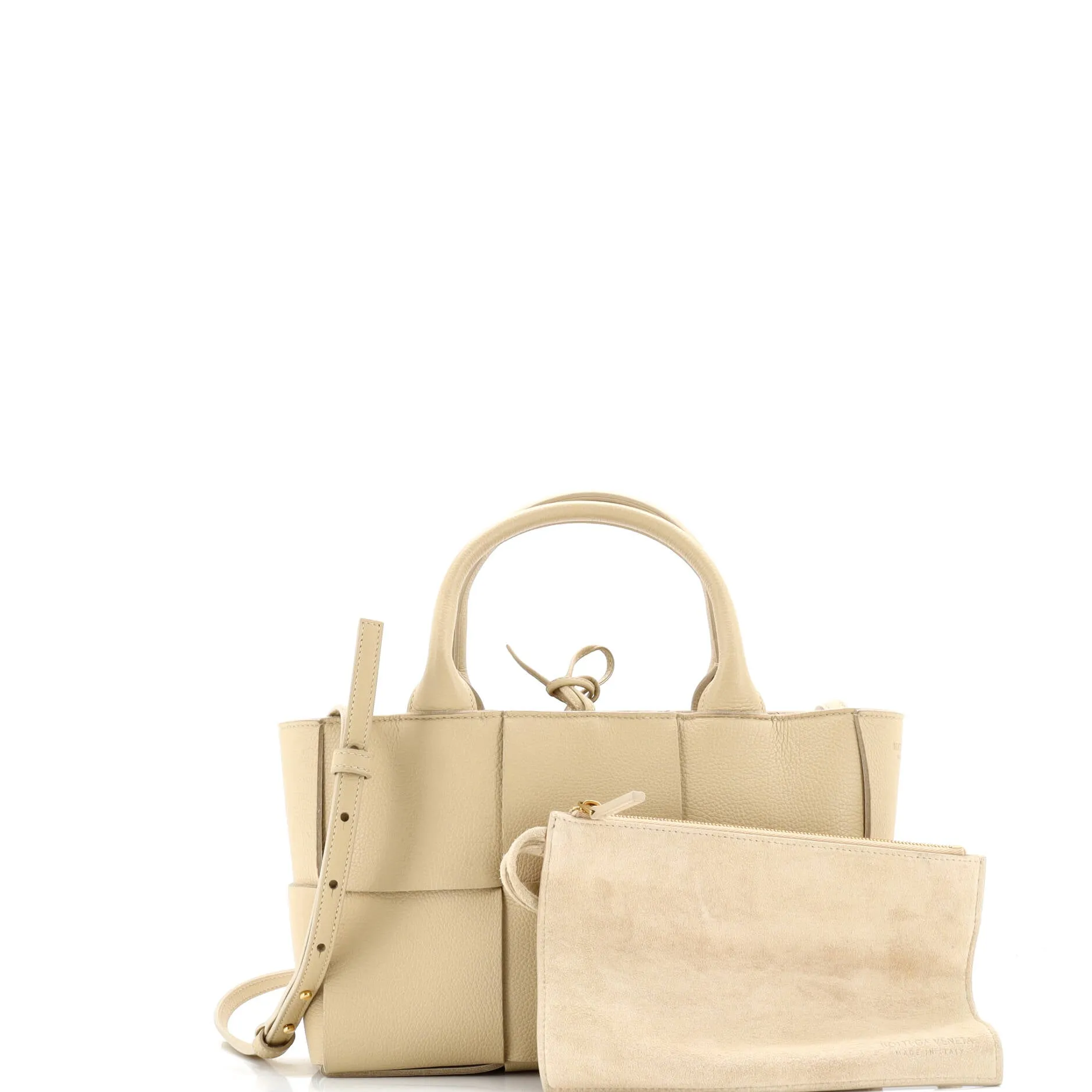 Pre-Loved Bottega Veneta Arco Tote Maxi Intrecciato Leather Mini sold by Zulily product image thumbnail 2