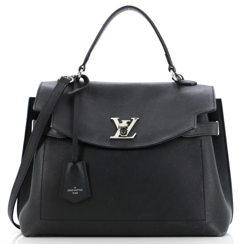 Pre-Loved Louis Vuitton Lockme Ever Handbag Leather MM sold by Zulily