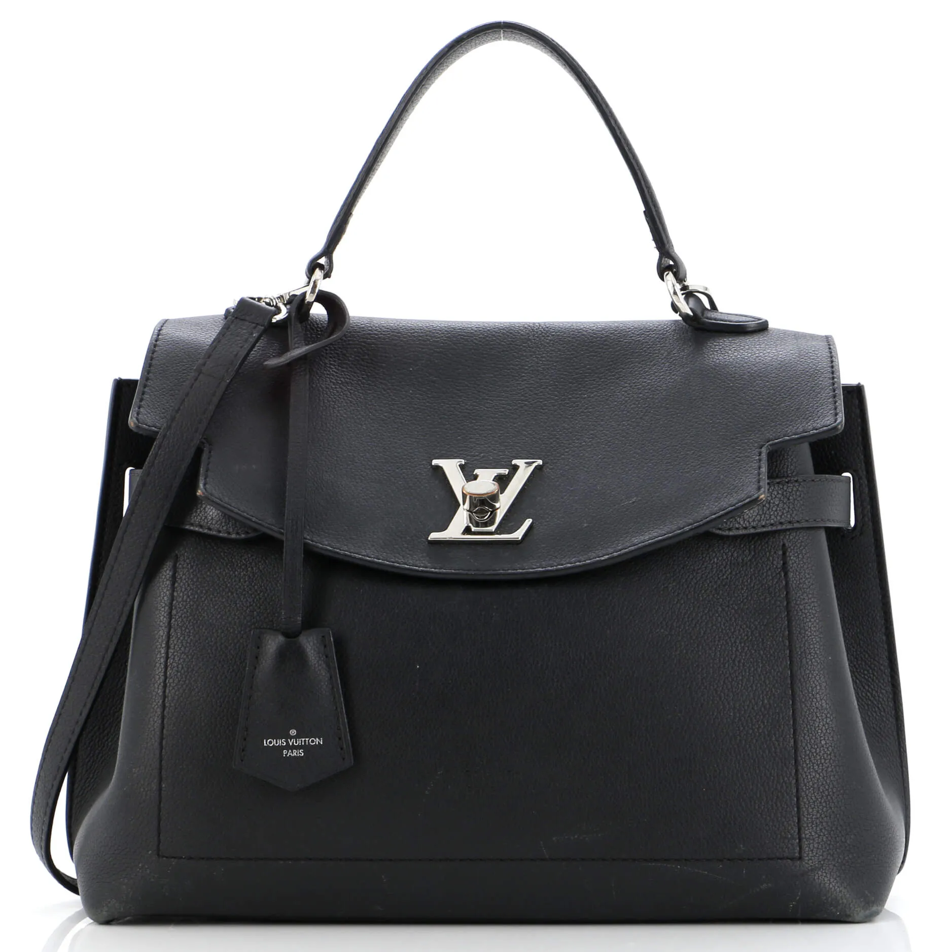 Pre-Loved Louis Vuitton Lockme Ever Handbag Leather MM sold by Zulily