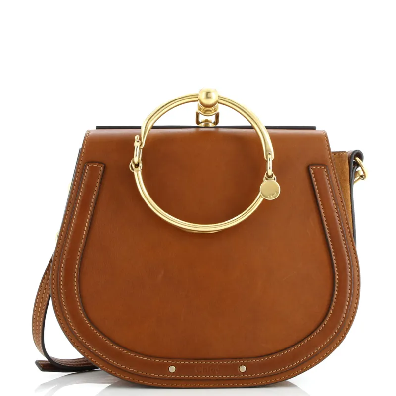 Pre-Loved Chloe Nile Crossbody Bag Leather Medium sold by Zulily
