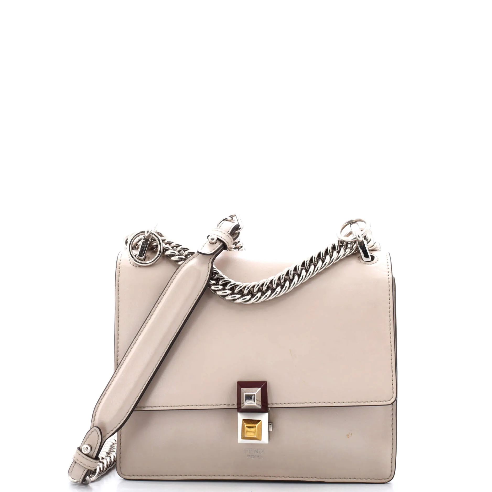 Pre-Loved Fendi Kan I Bag Leather Small sold by Zulily