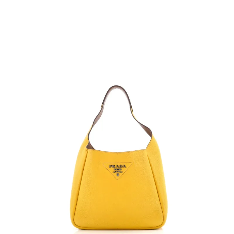 Pre-Loved Prada Dynamique Hobo Vitello Daino Small made by Prada