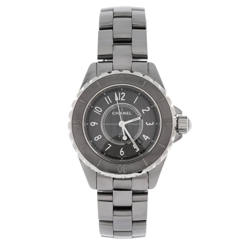 Pre-Loved Chanel J12 Chromatic Quartz Watch Titanium Ceramic and Stainless Steel 33 sold by Zulily
