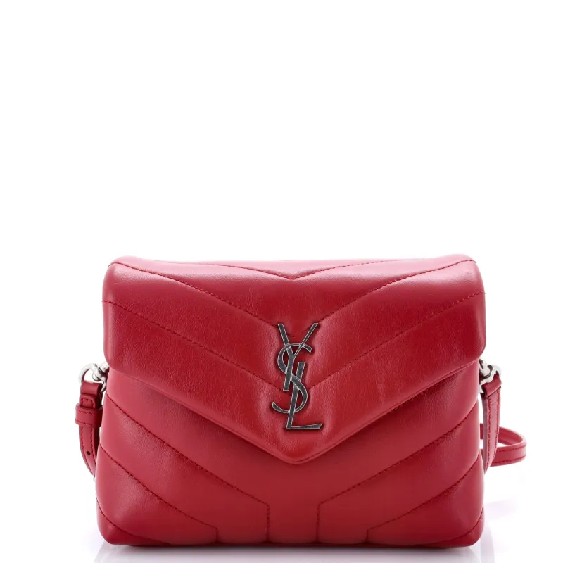 Pre-Loved Saint Laurent Loulou Shoulder Bag Matelasse Chevron Leather Toy sold by Zulily