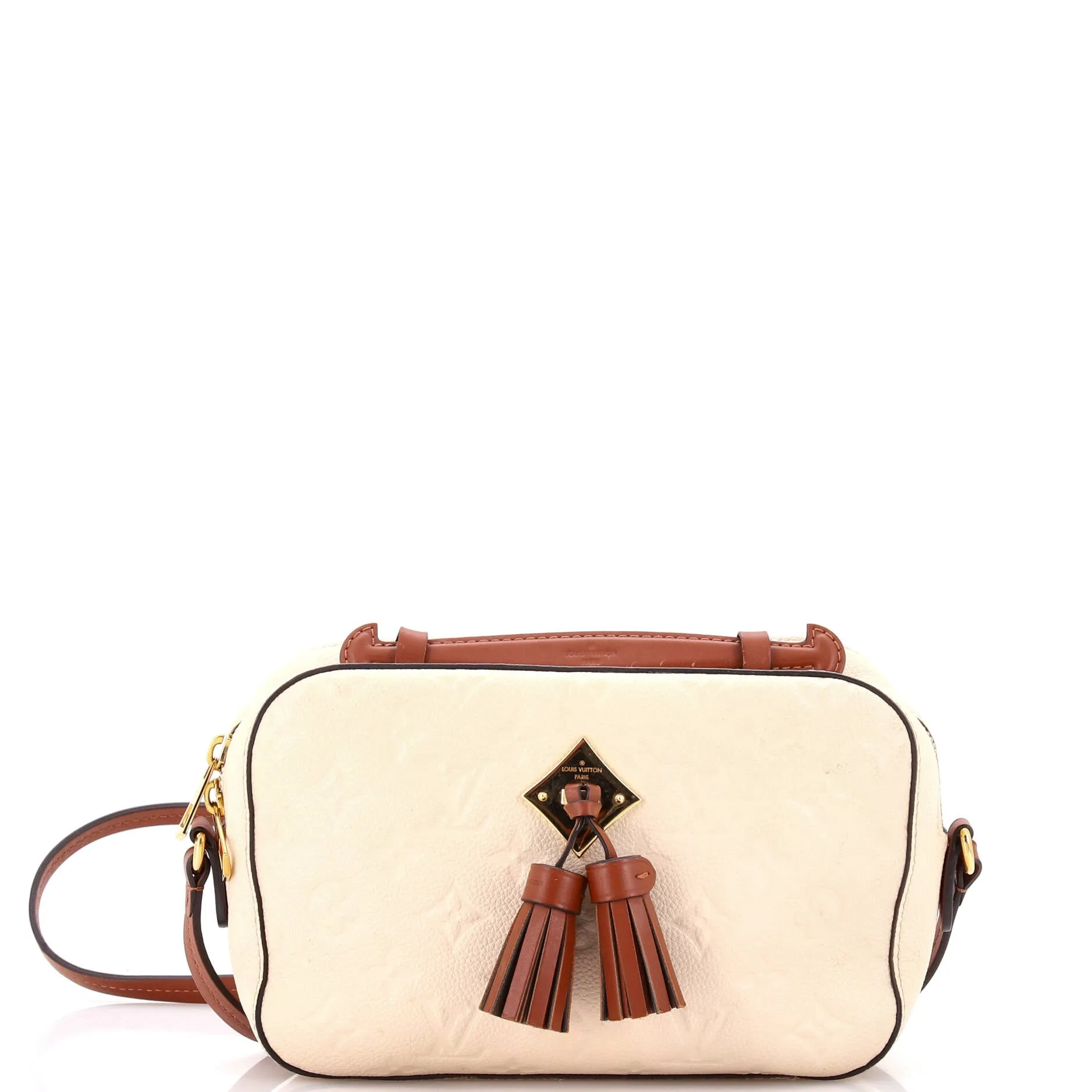 Pre-Loved Louis Vuitton Saintonge Handbag Monogram Empreinte Leather sold by Zulily