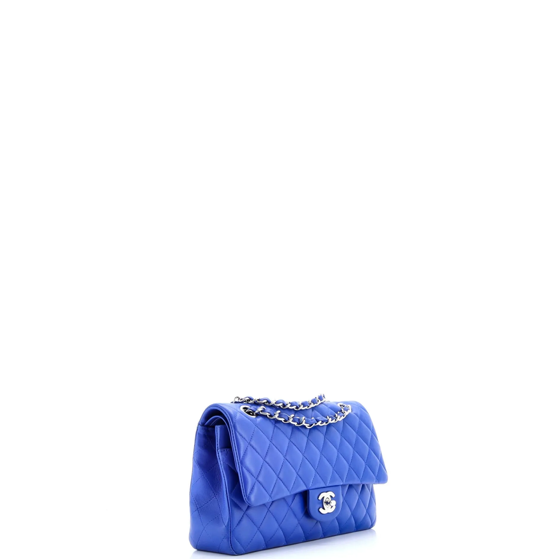 Pre-Loved Chanel Classic Double Flap Bag Quilted Lambskin Medium sold by Zulily product image thumbnail 3