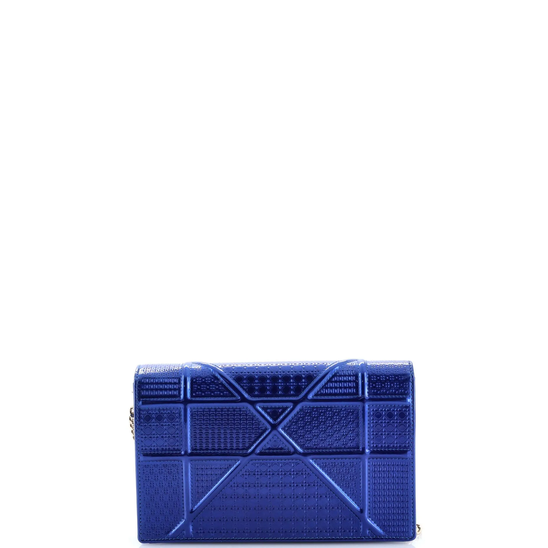 Pre-Loved Christian Dior Diorama Wallet on Chain Cannage Embossed Calfskin sold by Zulily product image thumbnail 3