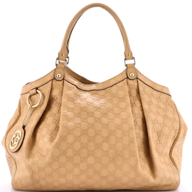 Pre-Loved Gucci Sukey Tote Guccissima Leather Large sold by Zulily