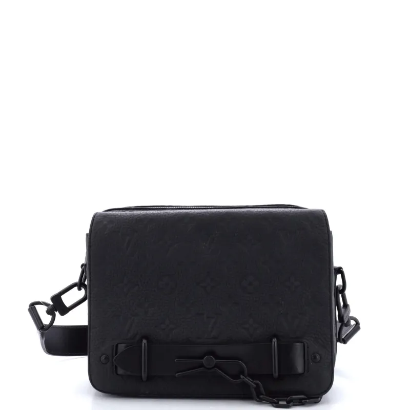 Pre-Loved Louis Vuitton Steamer Messenger Bag Monogram Taurillon Leather sold by Zulily