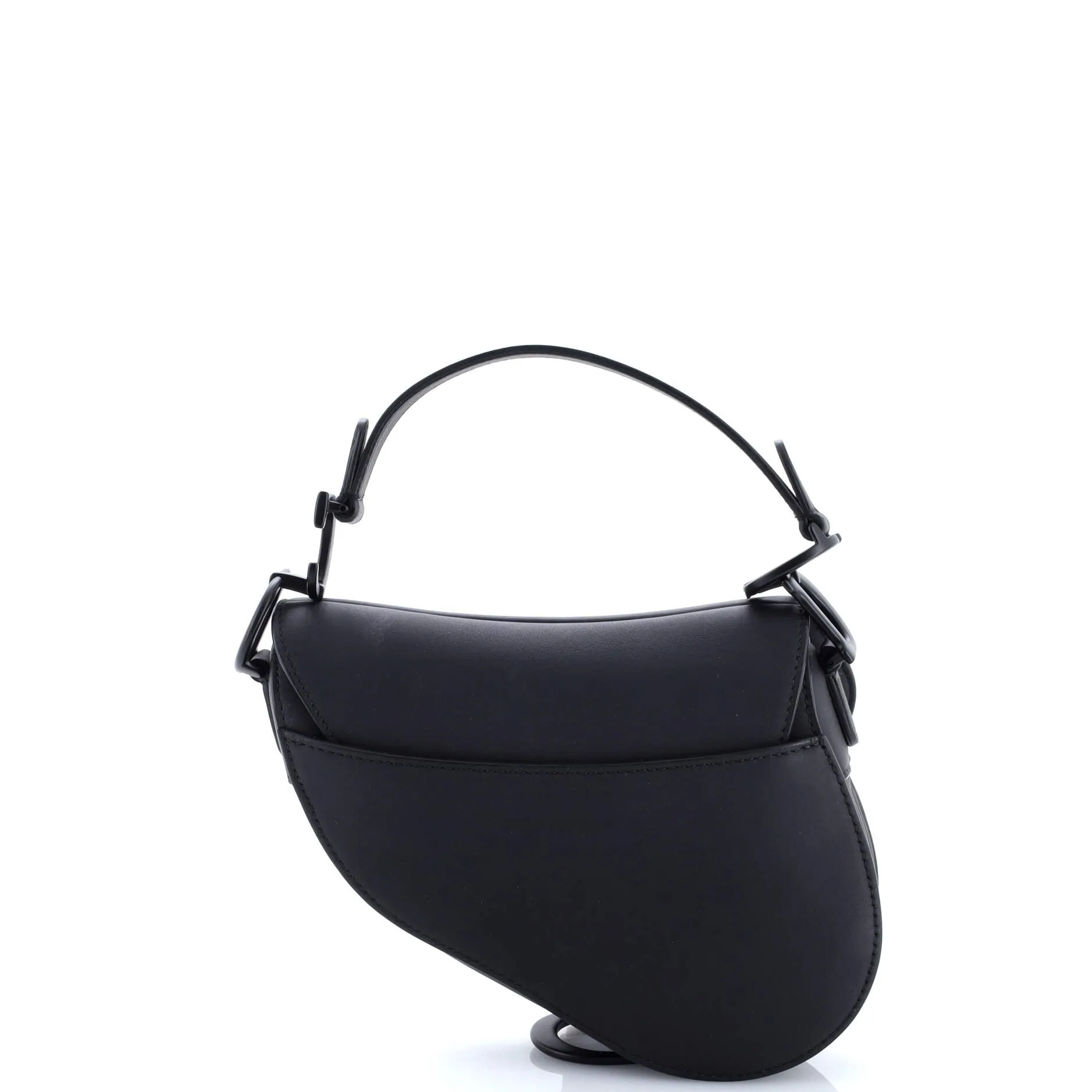Pre-Loved Christian Dior Ultra Matte Saddle Handbag Leather Mini sold by Zulily product image thumbnail 3