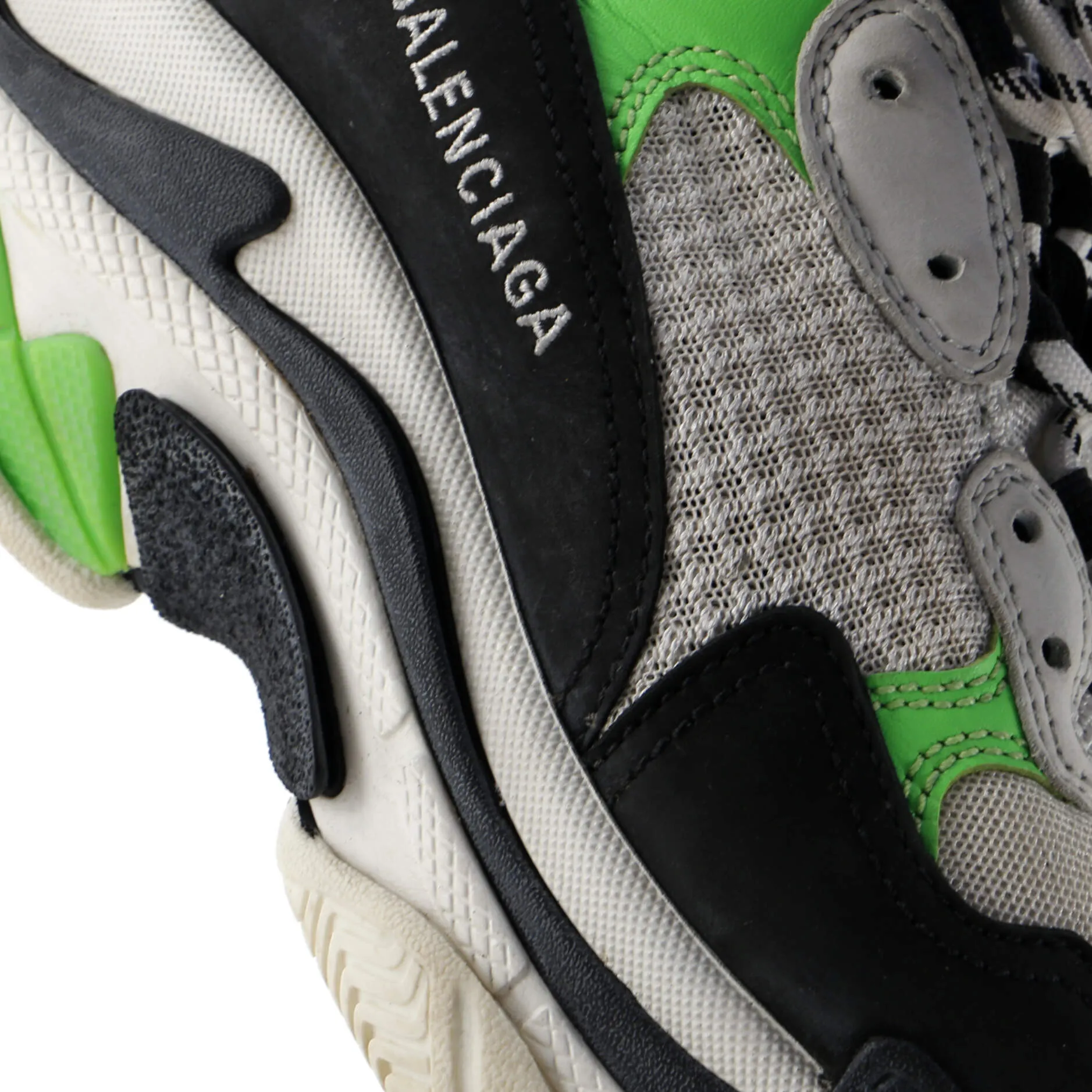Pre-Loved Balenciaga Men's Triple S Sneakers Fabric and Mesh with Faux Leather sold by Zulily product image thumbnail 5