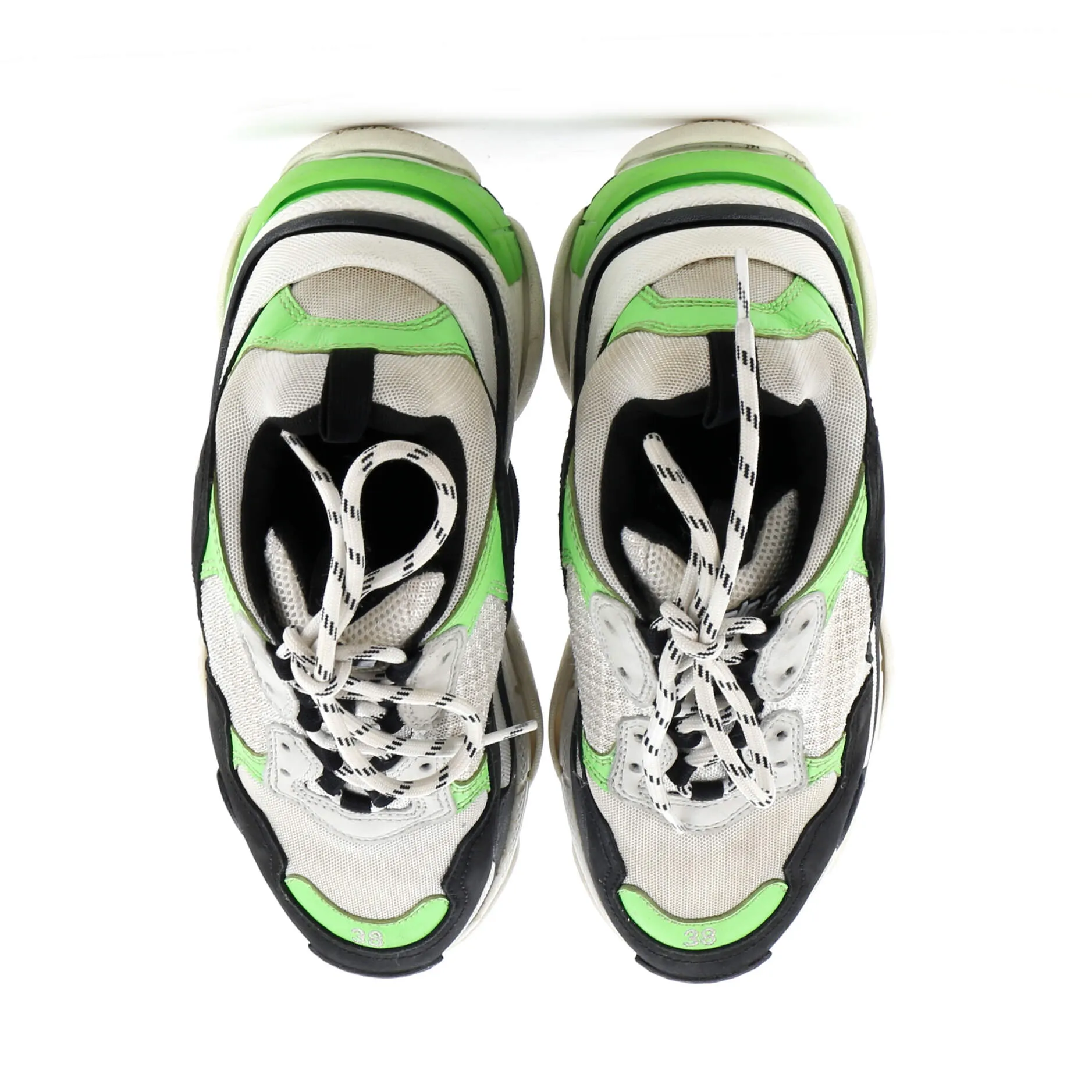 Pre-Loved Balenciaga Men's Triple S Sneakers Fabric and Mesh with Faux Leather sold by Zulily product image thumbnail 2