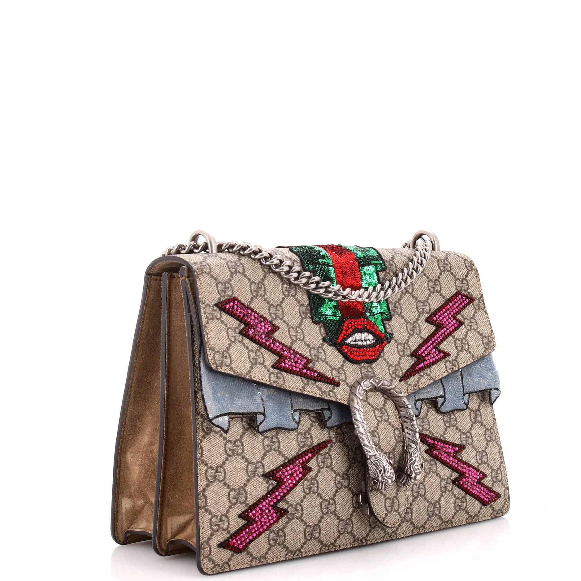 Pre-Loved Gucci Dionysus Bag Embellished GG Coated Canvas Medium sold by Zulily product image thumbnail 2