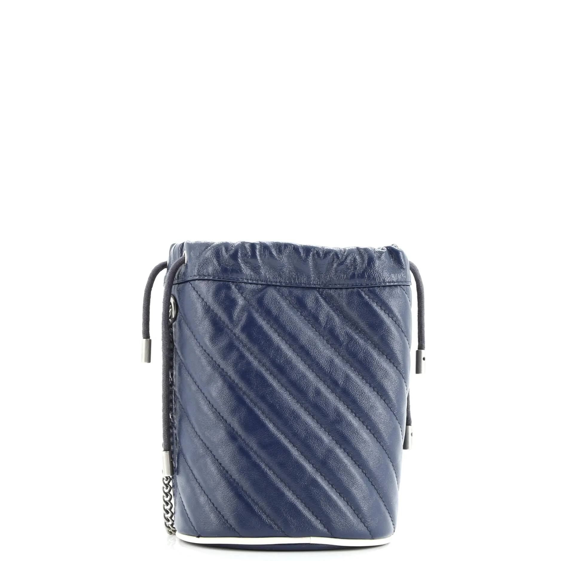 Pre-Loved Gucci GG Marmont Bucket Bag Diagonal Quilted Leather Mini sold by Zulily product image thumbnail 3