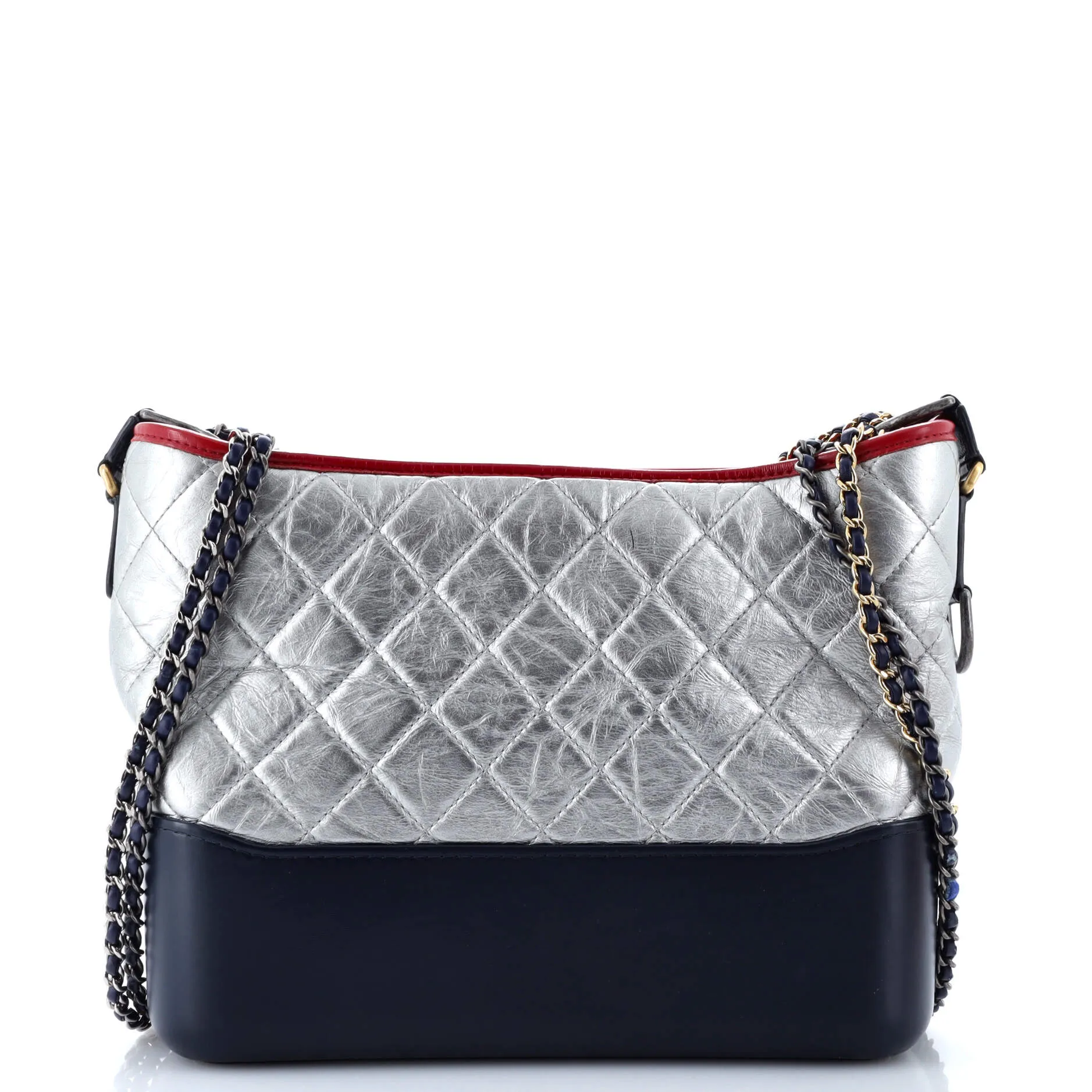 Pre-Loved Chanel Gabrielle Hobo Quilted Metallic Aged Calfskin Medium sold by Zulily product image thumbnail 3