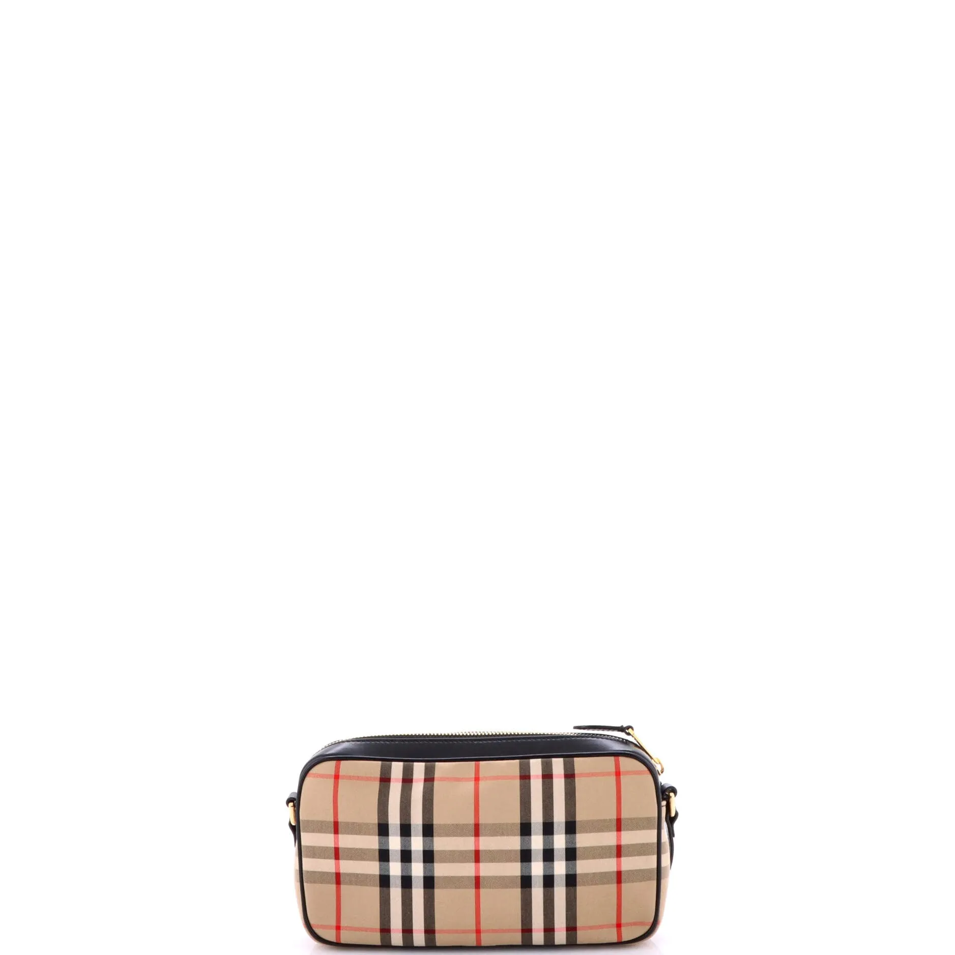 Pre-Loved Burberry Camera Crossbody Bag Vintage Check Canvas Small sold by Zulily product image thumbnail 3