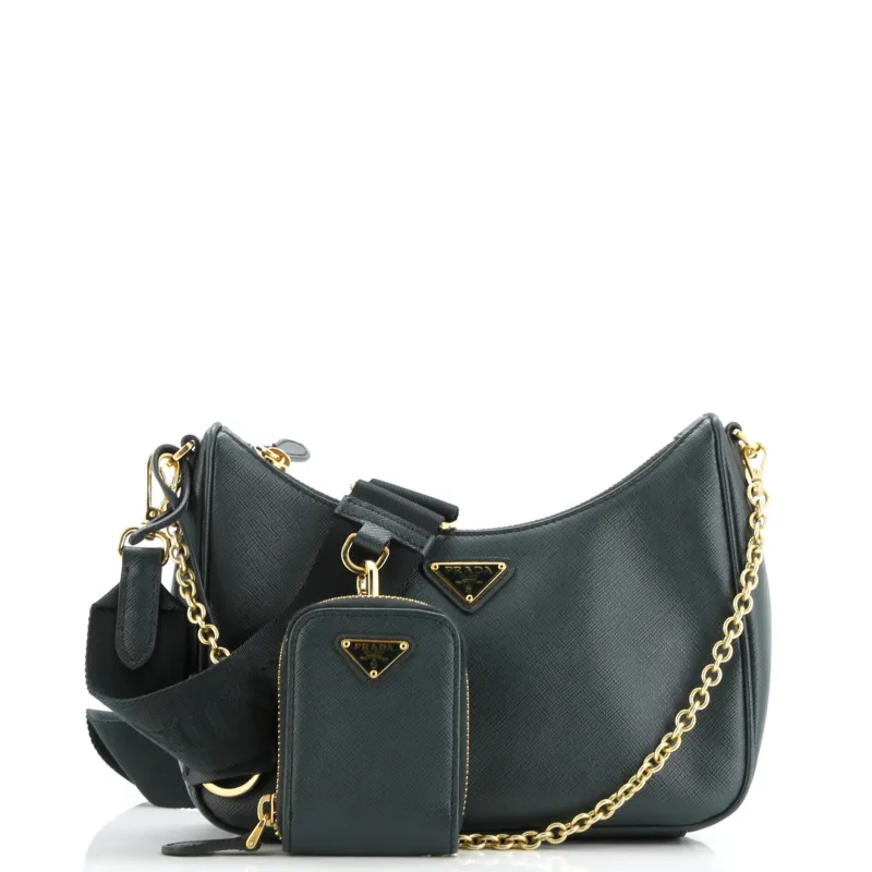 Pre-Loved Prada Re-Edition 2005 Shoulder Bag Saffiano Leather Small sold by Zulily