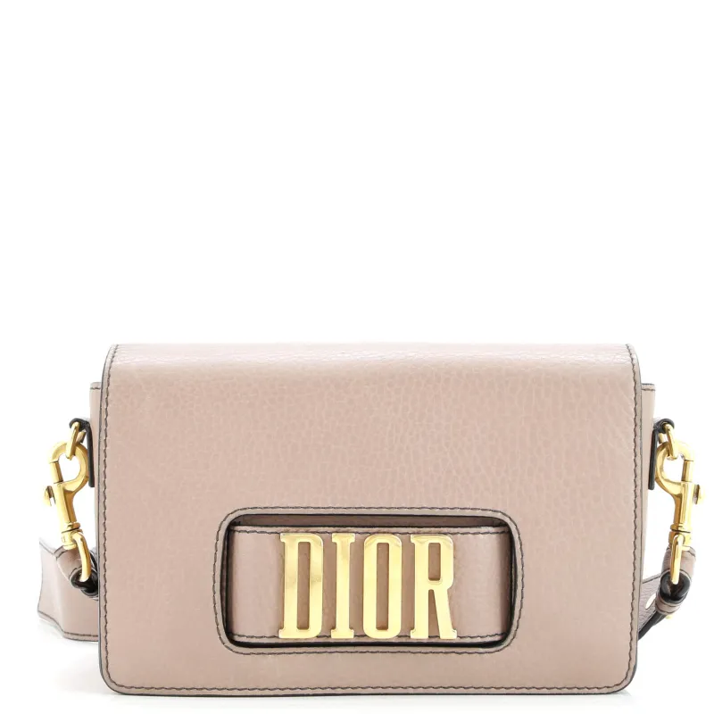 Pre-Loved Christian Dior Dio(r)evolution Flap Bag Leather Medium sold by Zulily