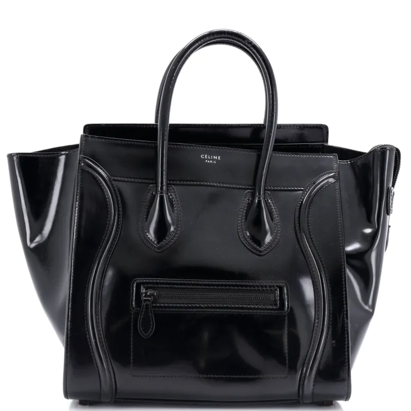 Pre-Loved Celine Luggage Bag Patent Mini sold by Zulily