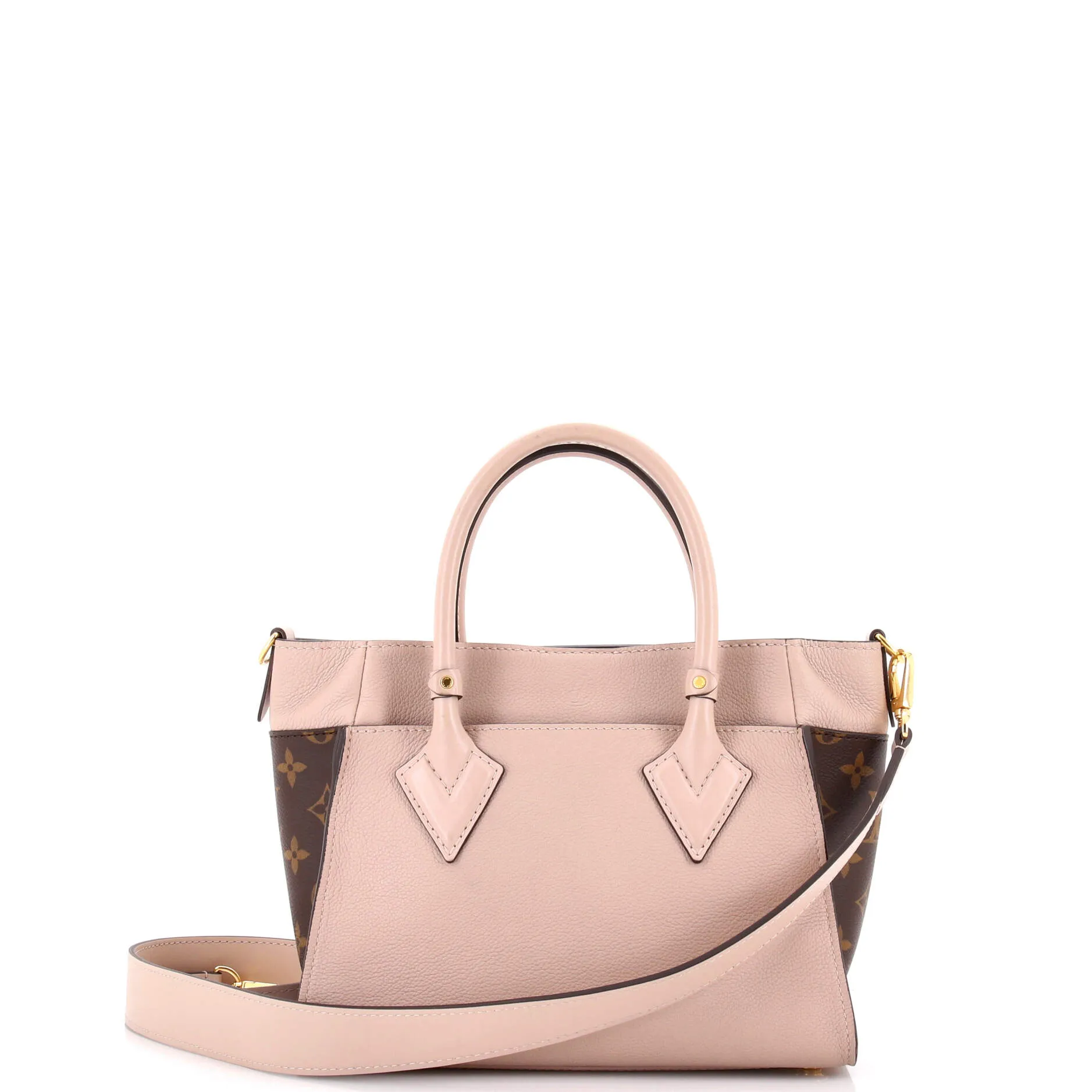 Pre-Loved Louis Vuitton On My Side Tote Leather with Monogram Canvas PM sold by Zulily product image thumbnail 3