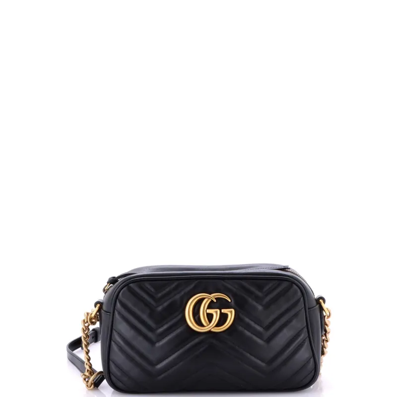 Pre-Loved Gucci GG Marmont Shoulder Bag Matelasse Leather Small sold by Zulily