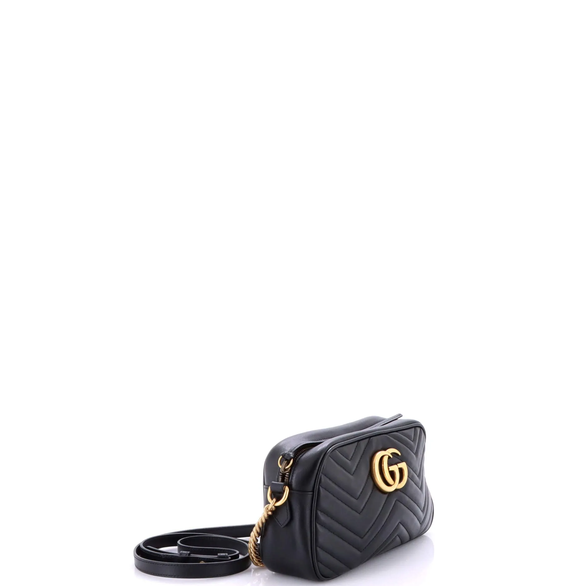 Pre-Loved Gucci GG Marmont Shoulder Bag Matelasse Leather Small sold by Zulily product image thumbnail 2