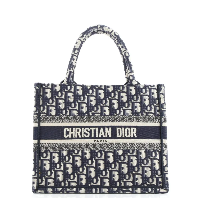 Pre-Loved Christian Dior Book Tote Oblique Canvas Small sold by Zulily