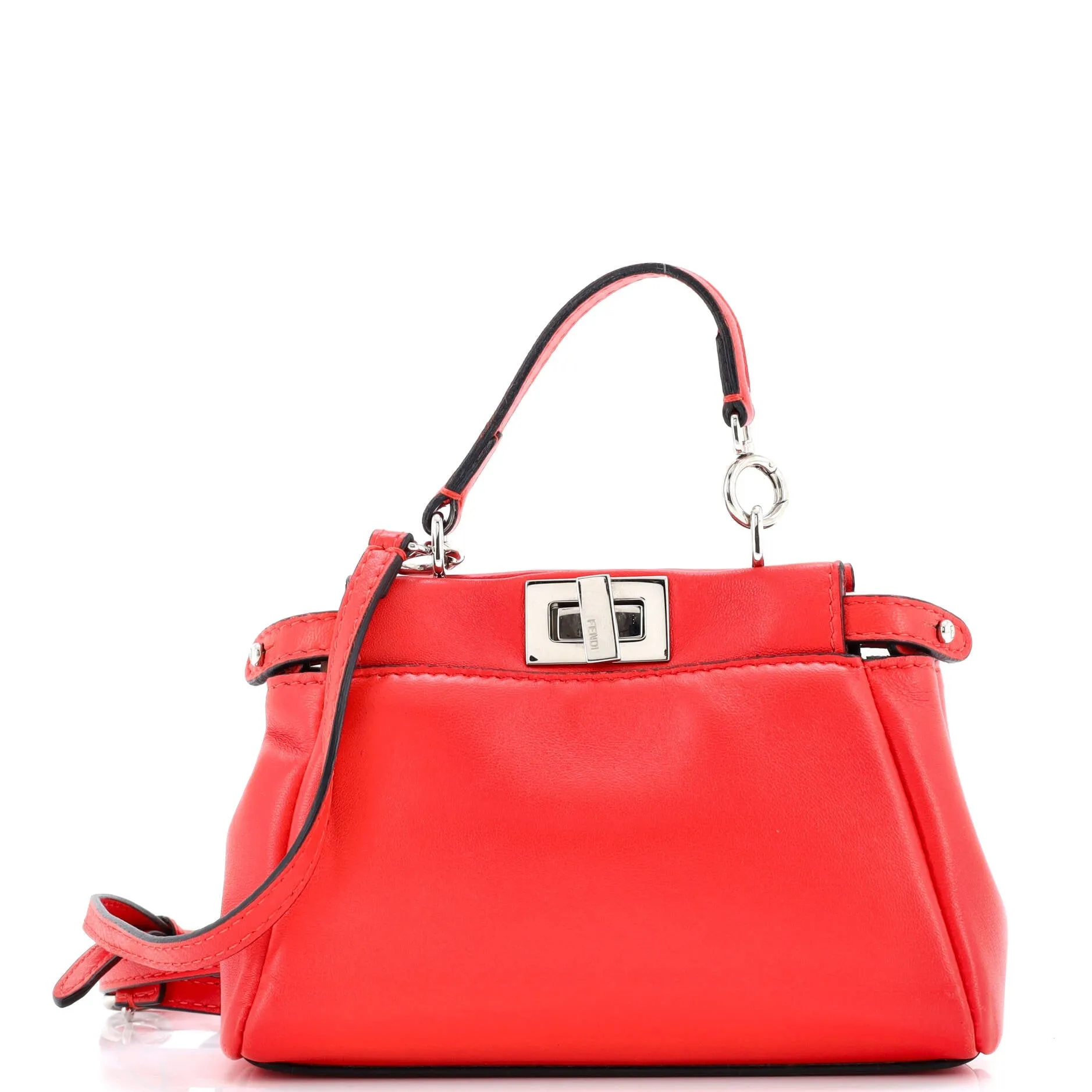 Pre-Loved Fendi Peekaboo Bag Leather Micro sold by Zulily