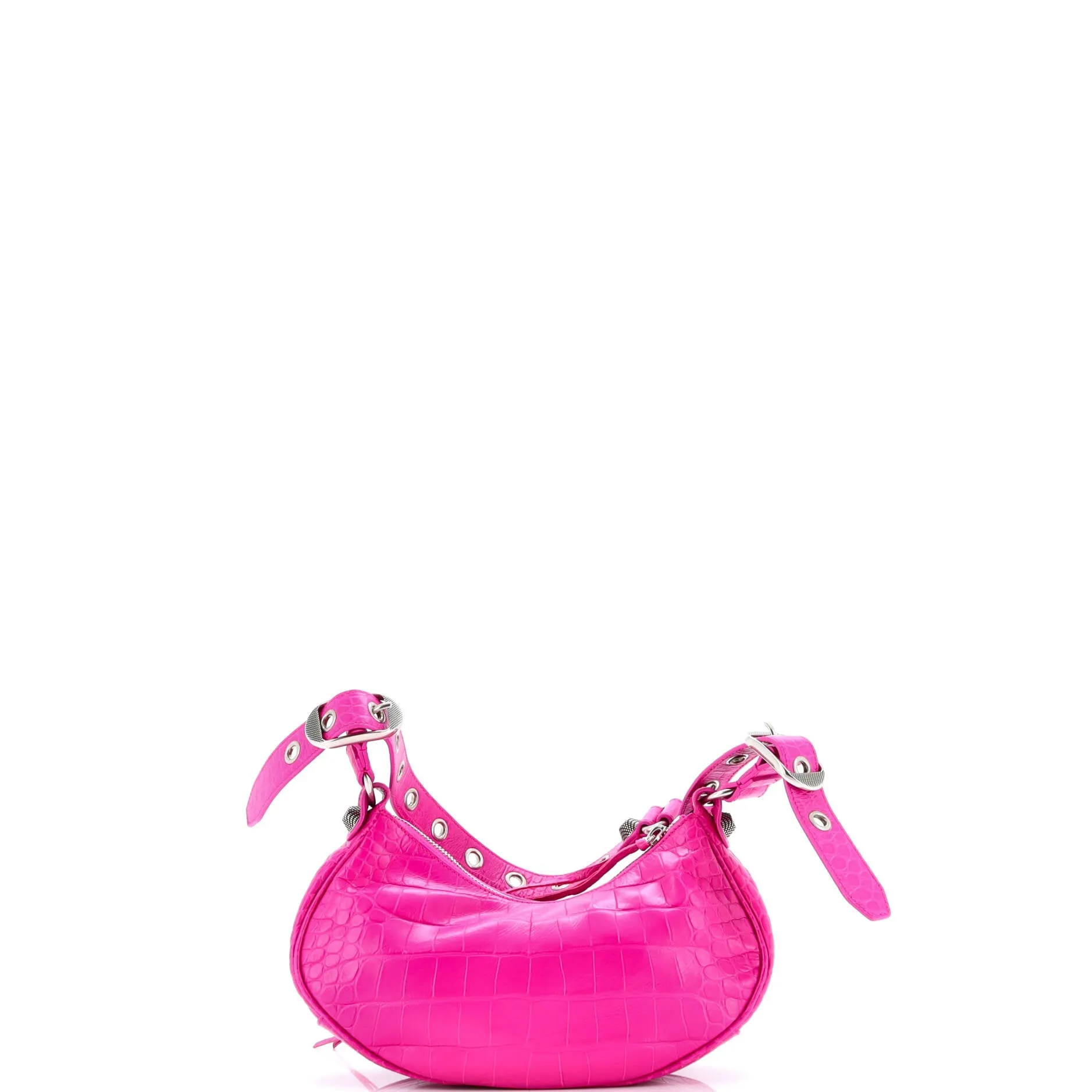 Pre-Loved Balenciaga Le Cagole Giant Studs Shoulder Bag Crocodile Embossed Leather XS sold by Zulily product image thumbnail 4