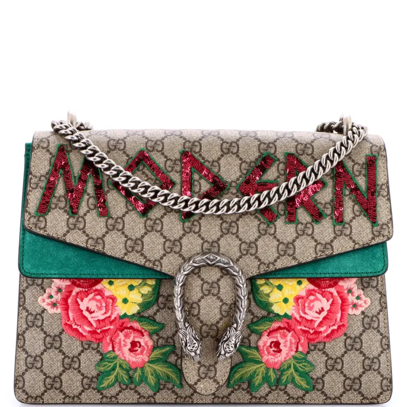 Pre-Loved Gucci Dionysus Bag Embellished GG Coated Canvas Medium sold by Zulily
