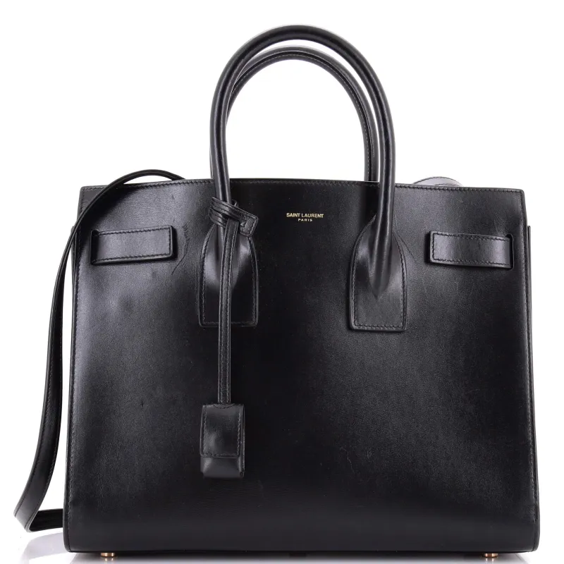 Pre-Loved Saint Laurent Sac de Jour Bag Leather Small sold by Zulily