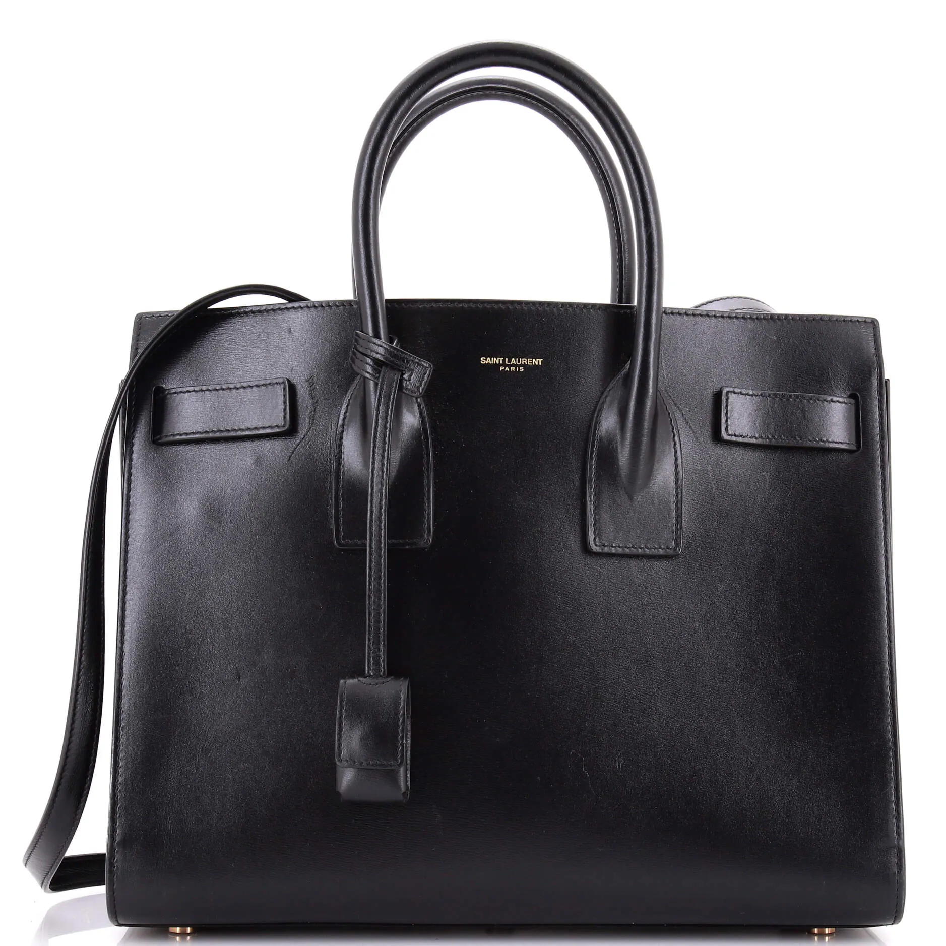 Pre-Loved Saint Laurent Sac de Jour Bag Leather Small sold by Zulily