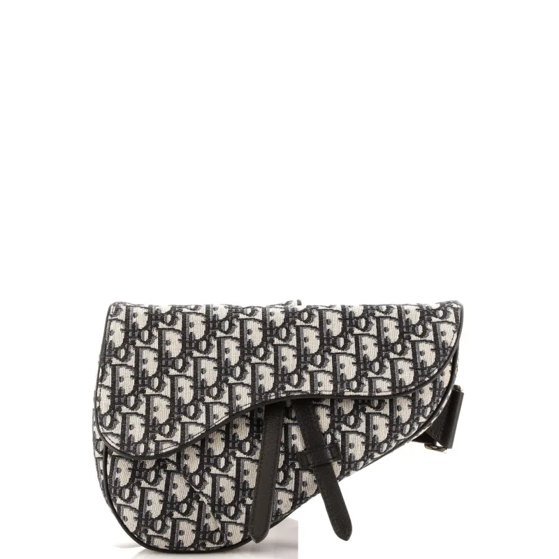Pre-Loved Christian Dior Saddle Crossbody Bag Oblique Canvas sold by Zulily