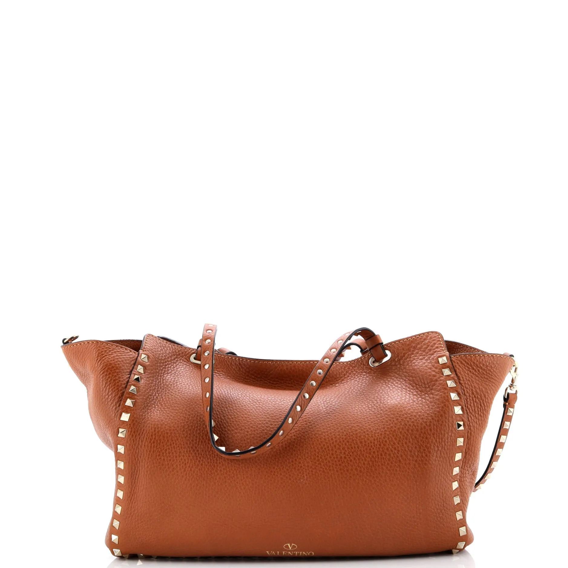 Pre-Loved Valentino Rockstud Tote Pebbled Leather Medium sold by Zulily product image thumbnail 3