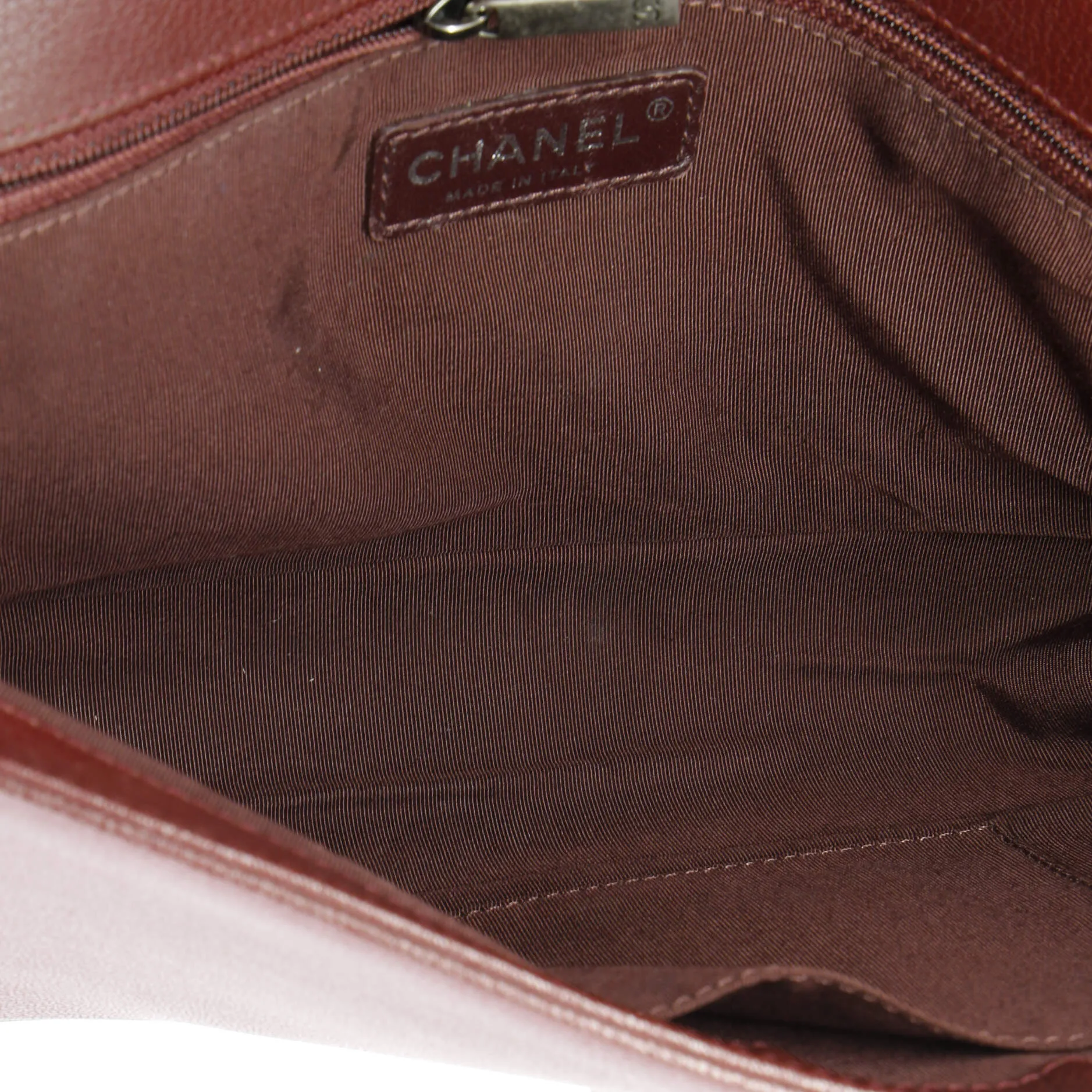 Pre-Loved Chanel Boy Flap Bag Quilted Goatskin with Patent New Medium sold by Zulily product image thumbnail 5