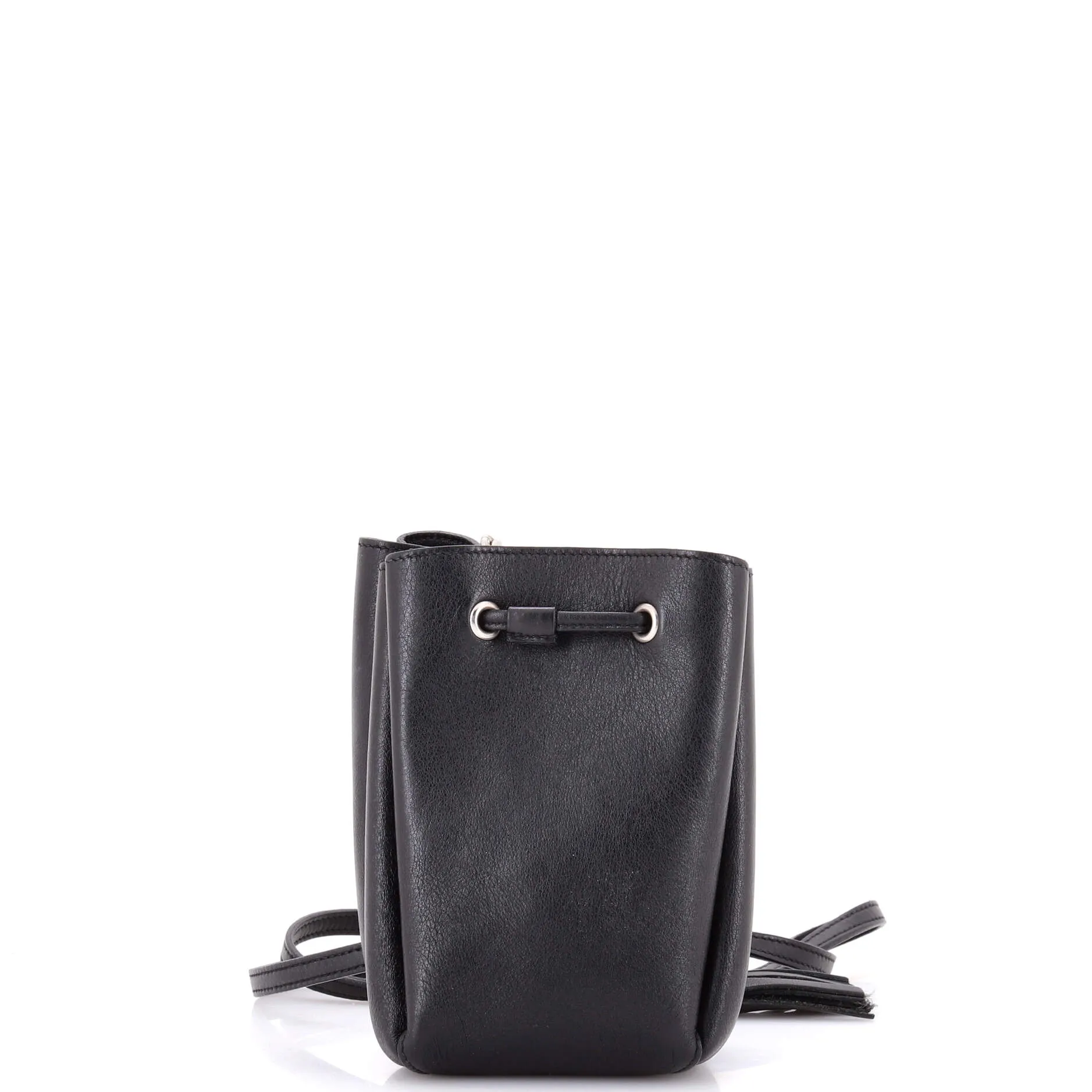 Pre-Loved Saint Laurent Monogram Bourse Bucket Bag Embellished Leather Mini sold by Zulily product image thumbnail 3