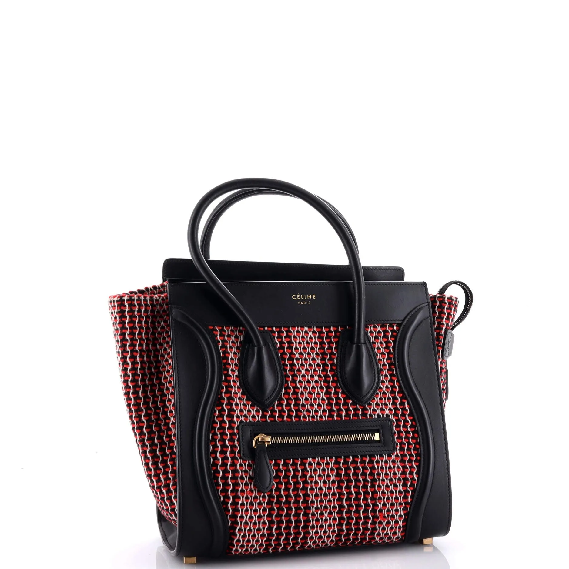 Pre-Loved Celine Luggage Bag Tweed Micro sold by Zulily product image thumbnail 2