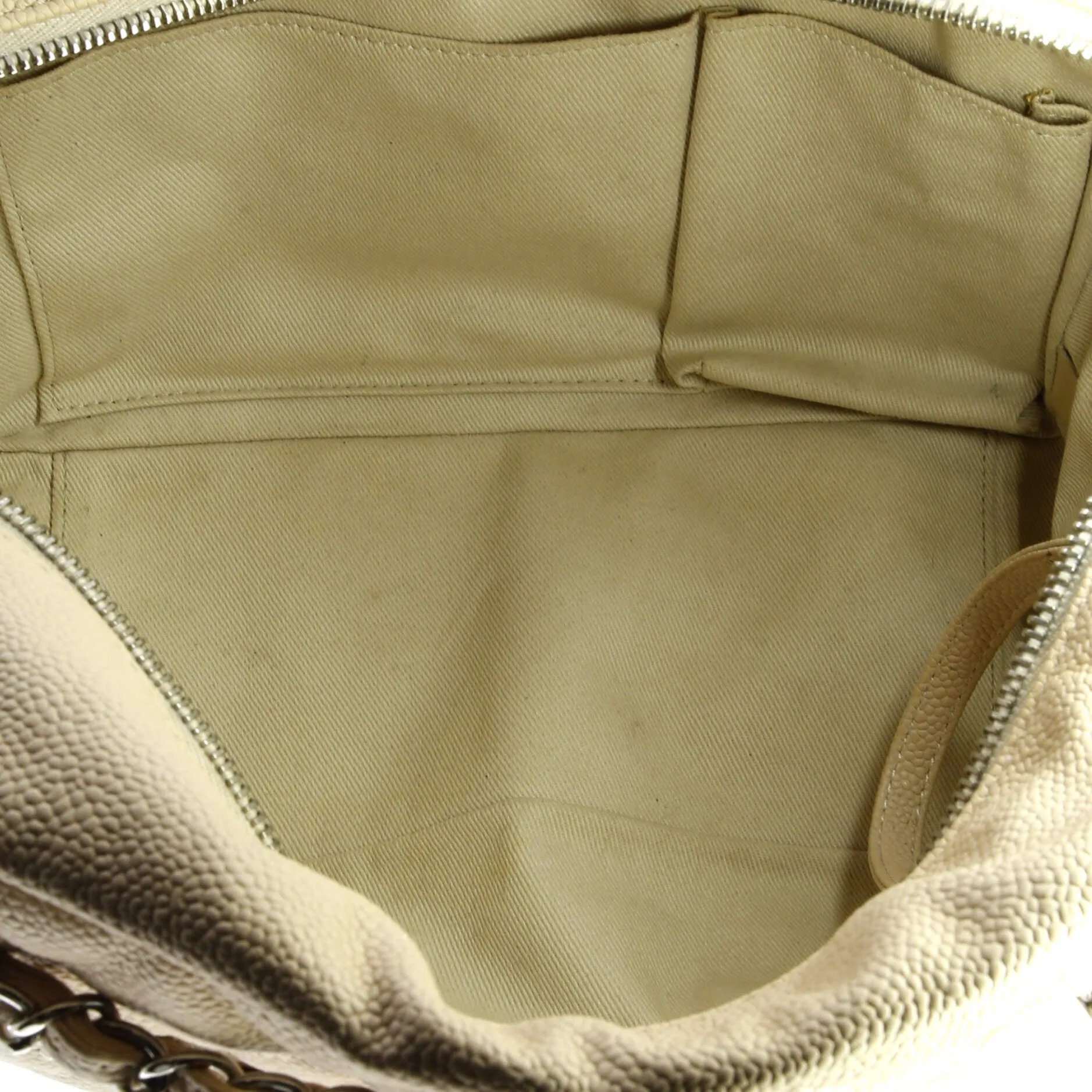 Pre-Loved Chanel Camera Case Flap Bag Quilted Caviar Medium sold by Zulily product image thumbnail 5