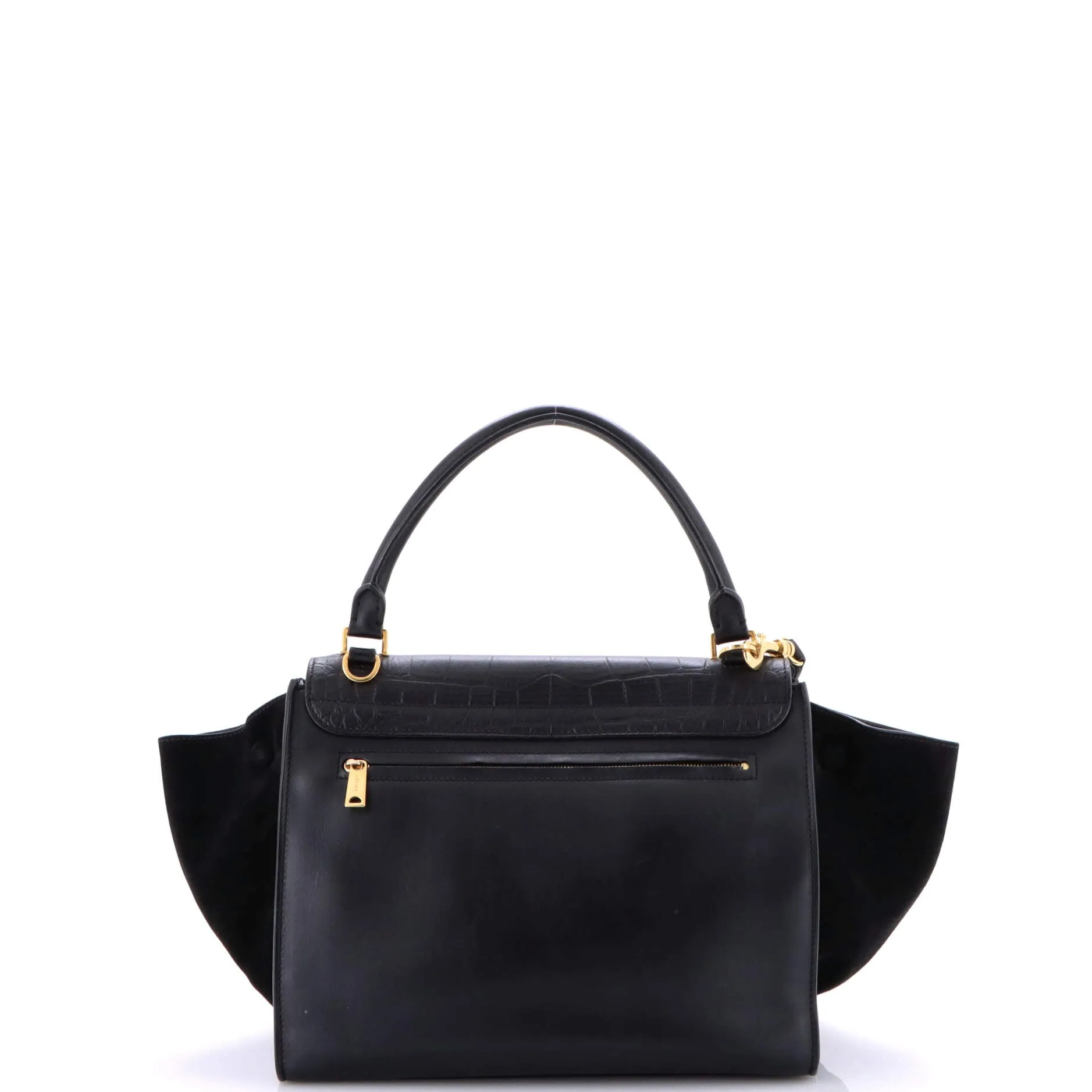 Pre-Loved Celine Trapeze Bag Crocodile Embossed Leather Medium sold by Zulily product image thumbnail 3