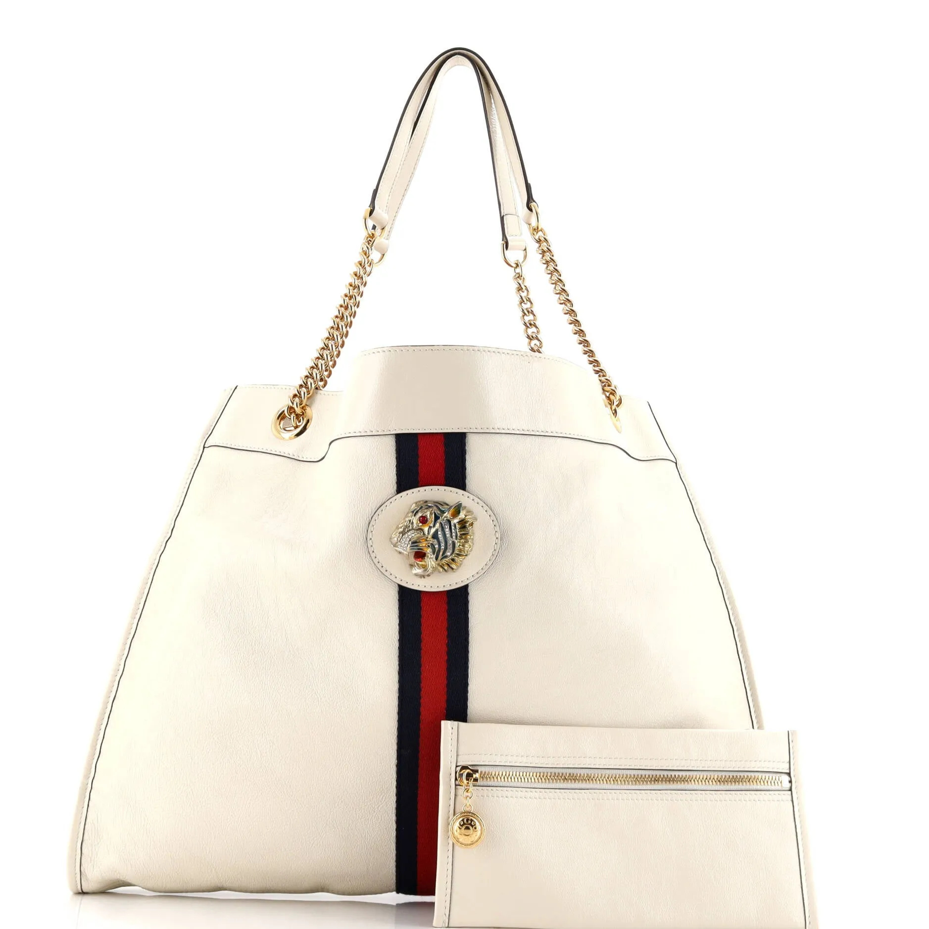 Pre-Loved Gucci Rajah Chain Tote Leather Large sold by Zulily product image thumbnail 2