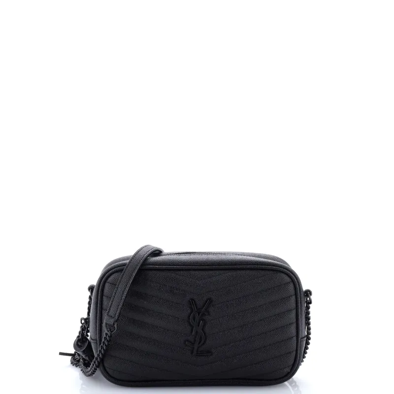 Pre-Loved Saint Laurent Lou Camera Bag Matelasse Chevron Leather Mini sold by Zulily