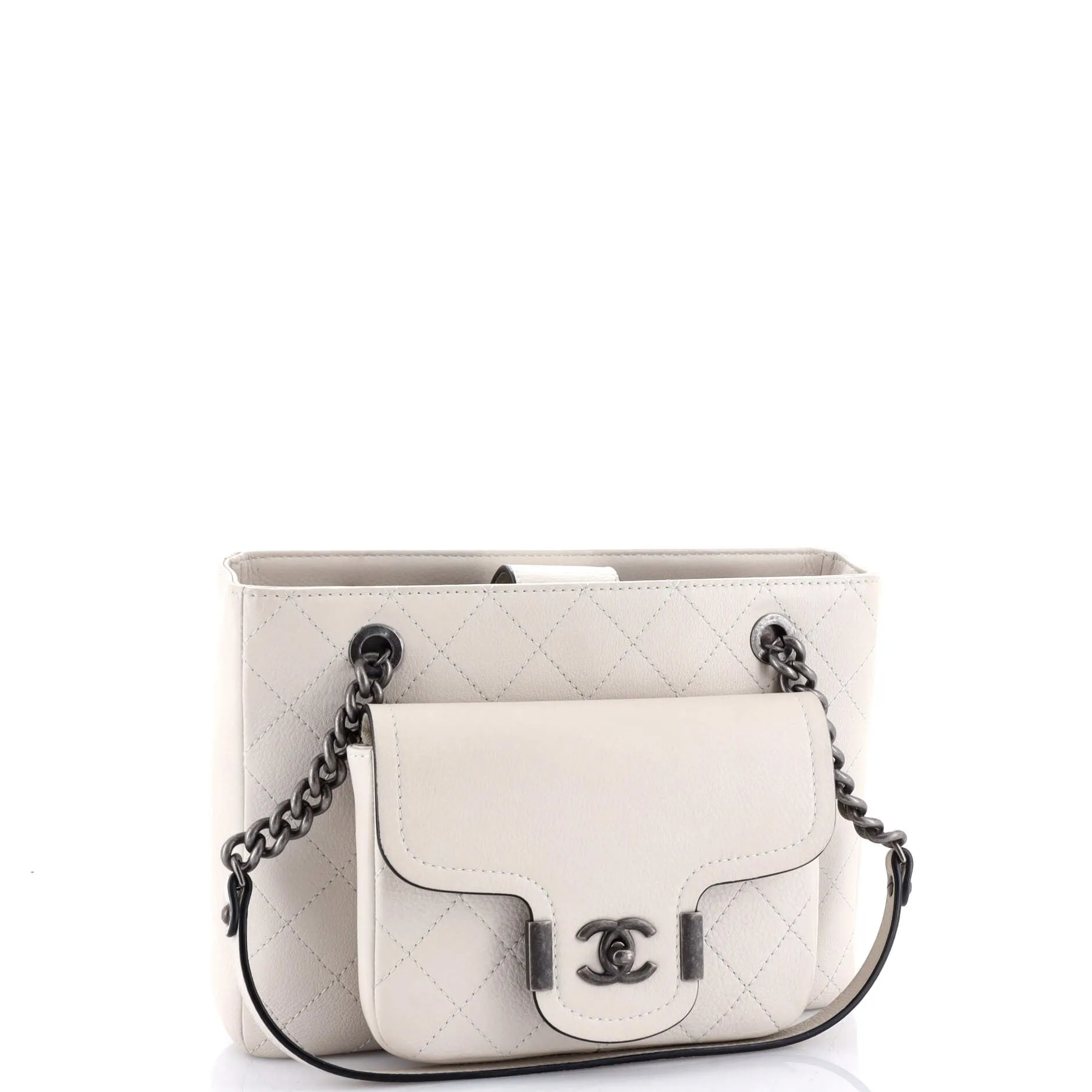 Pre-Loved Chanel Archi Chic Shopping Tote Quilted Grained Calfskin Small sold by Zulily product image thumbnail 2