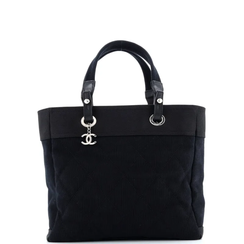 Pre-Loved Chanel Biarritz Tote Quilted Canvas Large sold by Zulily