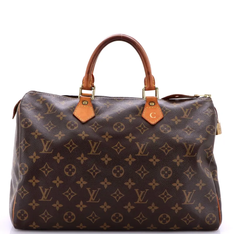 Pre-Loved Louis Vuitton Speedy Handbag Monogram Canvas 35 sold by Zulily
