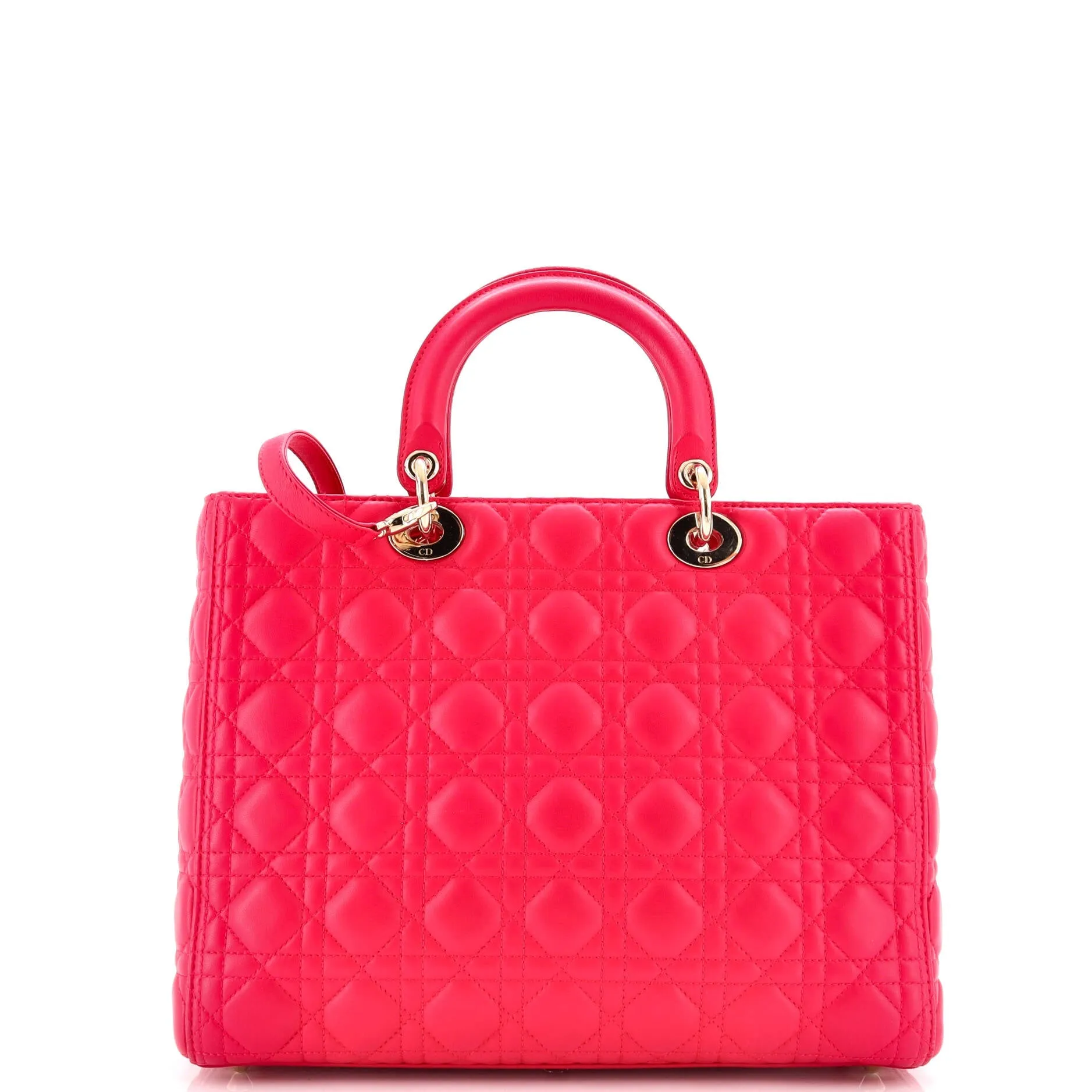 Pre-Loved Christian Dior Lady Dior Bag Cannage Quilt Lambskin Large sold by Zulily product image thumbnail 3