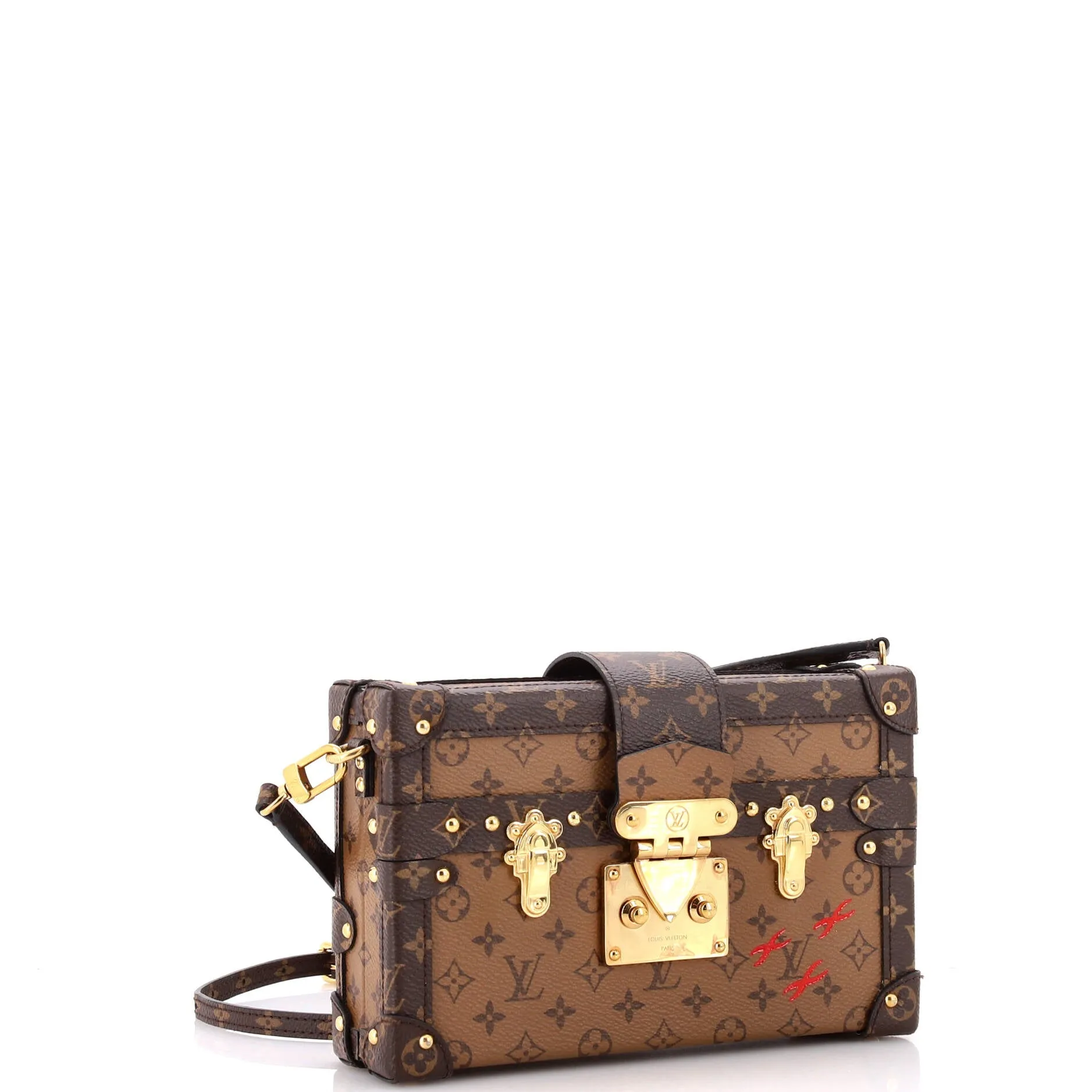 Pre-Loved Louis Vuitton Petite Malle Handbag Reverse Monogram Canvas sold by Zulily product image thumbnail 2