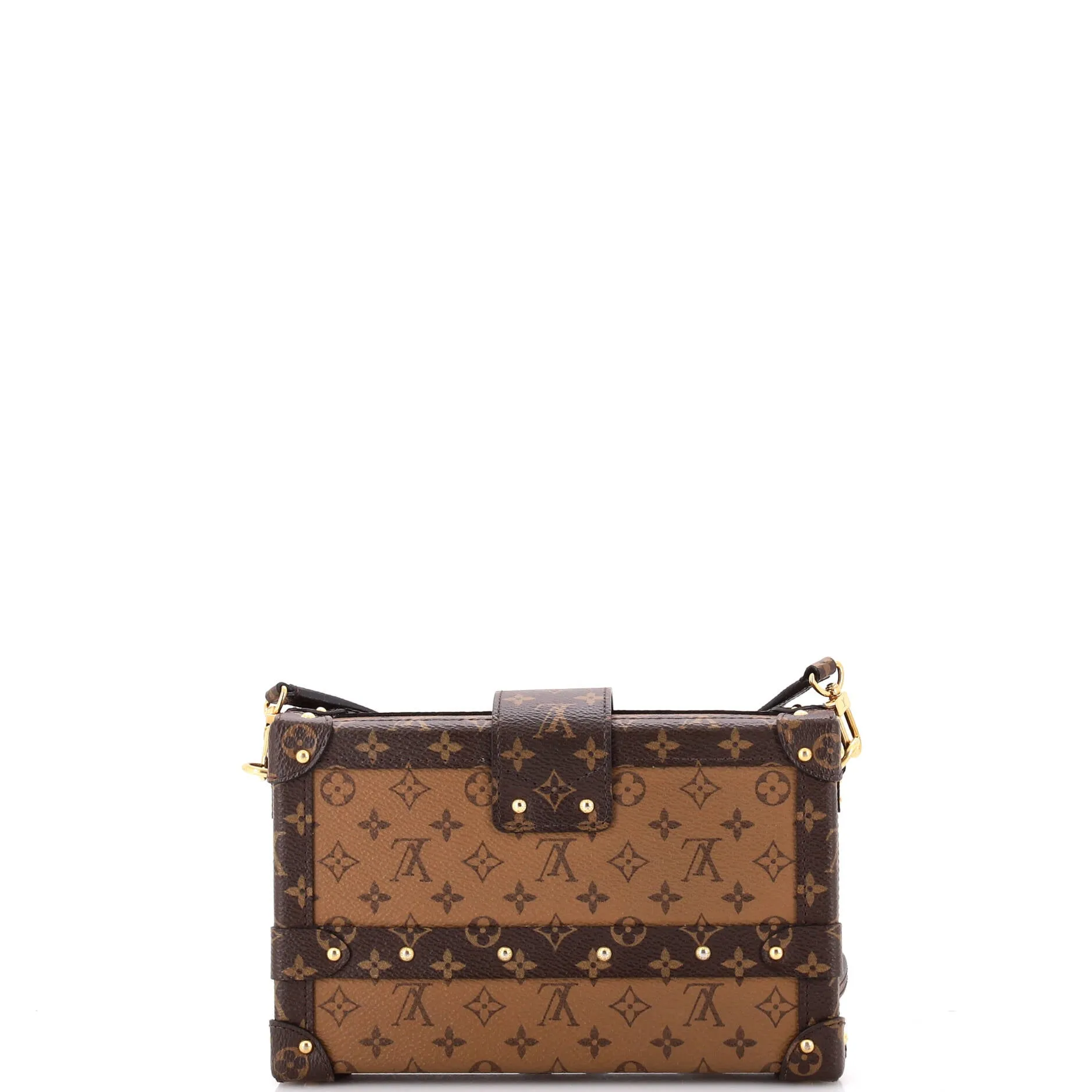 Pre-Loved Louis Vuitton Petite Malle Handbag Reverse Monogram Canvas sold by Zulily product image thumbnail 3